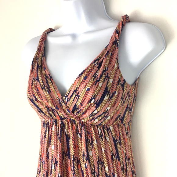 Soprano Multi-colored Soft Flowy Maxi Dress Size S - Picture 2 of 10